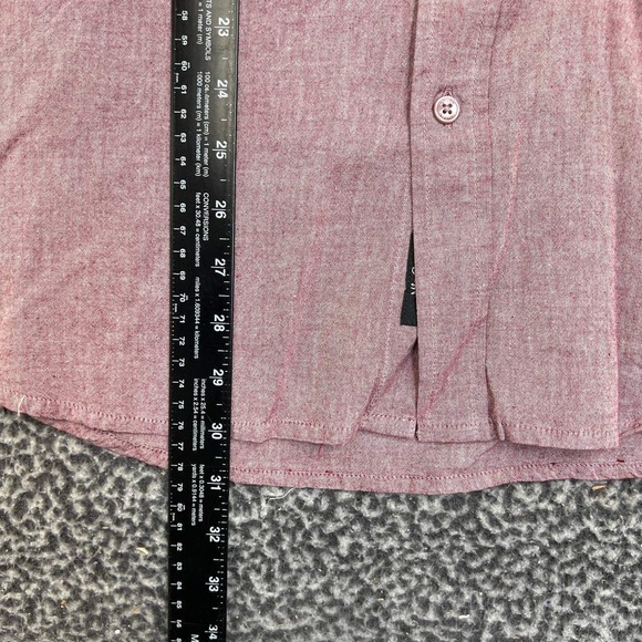 Imperial‎ Motion Shirt Men Extra Large Red Button Up Hooded Long Sleeve XL - Picture 6 of 8